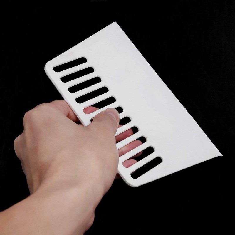 Chiloskit 5PCS 7-inch Flexible Plastic Wallpaper Smoother Wallcovering Smoothing Tool