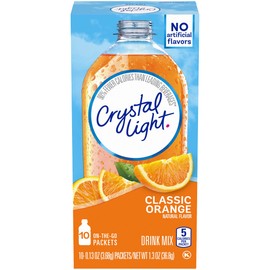 Crystal Light On The Go Sunrise Classic Orange Drink Mix, 10 ct, 2 pk