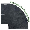 AULIGET 6" x 12" Black Slate Peel and Stick Backsplash