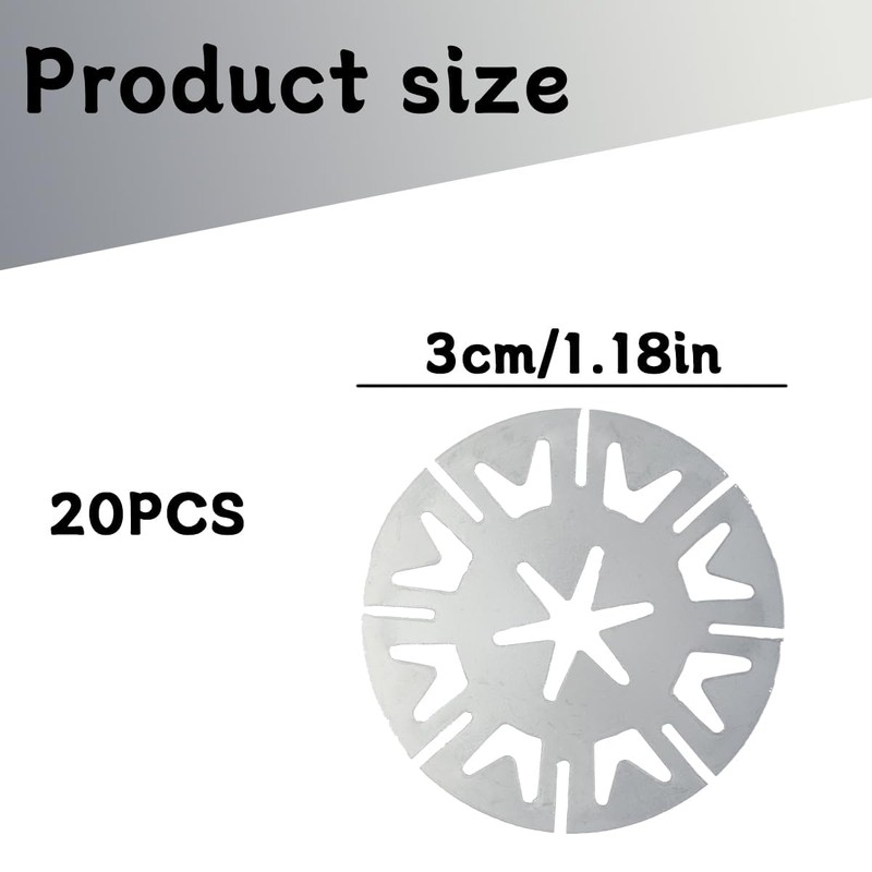 Thyonta 20 PCS Insulation Base Card Star Washers - Metal