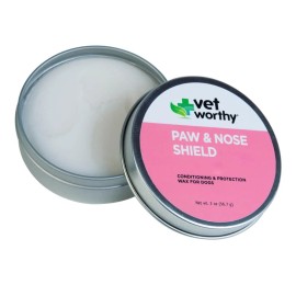 Vet Worthy Paw & Nose Shield - Conditioning and Protection Wax for Dogs - Paw