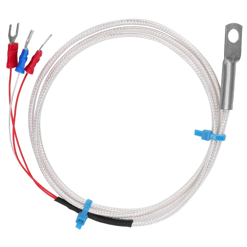 Temperature Sensor Probe PT100 Thermistor Temperature Measuring Probe Round Hole