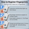 Keylesslife Fingerprint Fridge Lock,Child Proof Refrigerator Lock for Kids with