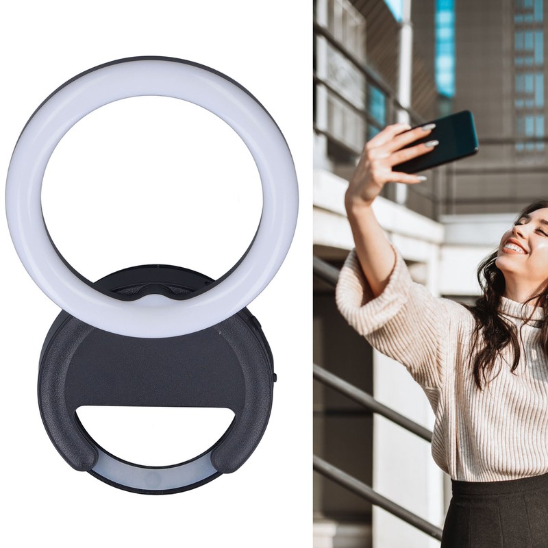 Clip On Ring Light for Phone 180 Degree Rotation 3