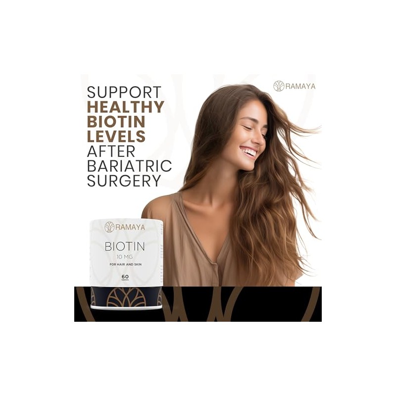 Biotin Hair Growth Supplement Vitamin B8 Minerals (2-Month Supply)