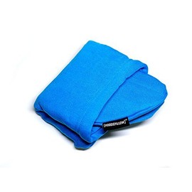 トラベルピロー 飛行機 旅行 空気注入式 ネック快適 プライバシーフード付きHoodiePillow 製、複数の色展開。 10 x 10 ブルー COMINHKR079538