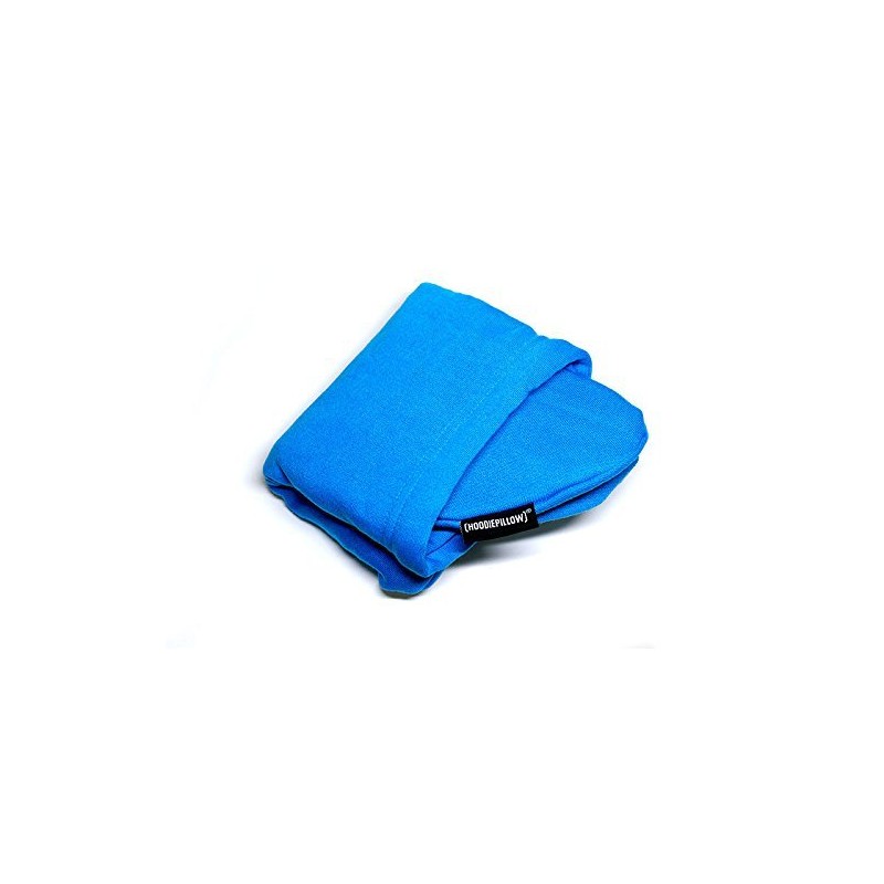 トラベルピロー 飛行機 旅行 空気注入式 ネック快適 プライバシーフード付きHoodiePillow 製、複数の色展開。 10 x 10