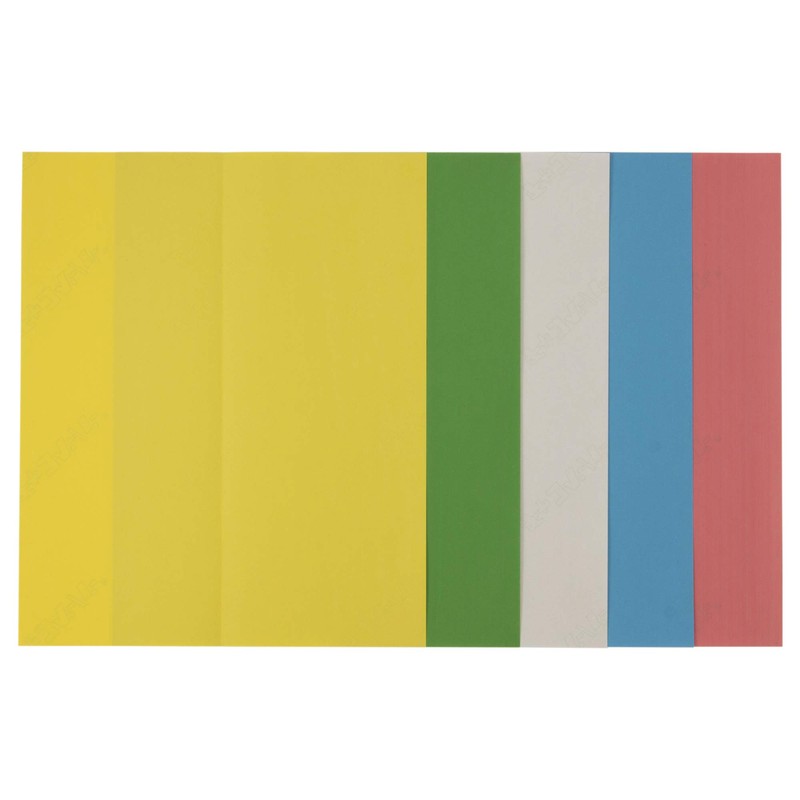 チャコペーパー 手芸・工芸用複写紙 チャコペーパー 片面 5色セット 5枚入り 横230mm×縦280mm 青・赤・白・黄・緑 MA-1