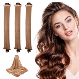 3 Pcs Heatless Curls, Rizador de Cabello Sin Calor, con Bufanda de Seda Suave, Sin Daar el Cabello, Rizos Sin Calor Apto Para Todo Tipo De Cabello,...