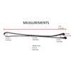 Kleravitex BLACK Jumbo 2.75" Bobby Hair Pins - Black Tipped