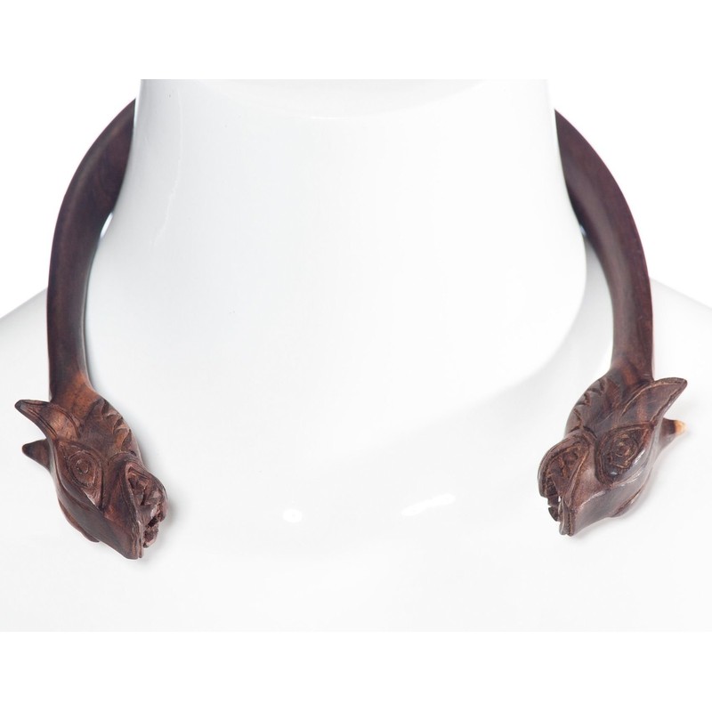 Windalf Celtic Torques Celtic Dogs Diameter 13.5 cm Wooden, Wood