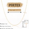 Poxtex Gold Sideways Cross Necklace Cubic Zirconia for Womens Simple