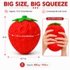 Jumbo Strawberry Squishy for Stress Relief, Slow Rising Big Fruit