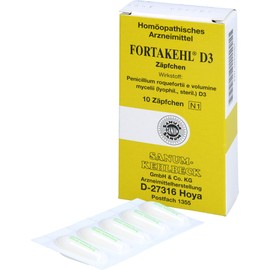 Fortakehl D 3 Suppositories Pack of 10