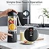 Portable Blender 17oz, 8-Blade Personal Smoothie Mixer with USB-C Rechargeable