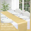VACVELT 6 Pack Satin Table Runners - 12 x 108