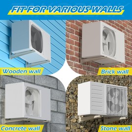 Mini Split Wall Mounting Bracket: Condenser Wall Mount Rack for 9000 12000 18000 24000 BTU Ductless Mini Split AC/ Heating System Wifi, Universal Heavy Duty Outdoor Split AC Wall Hanger, Max 485 LBS