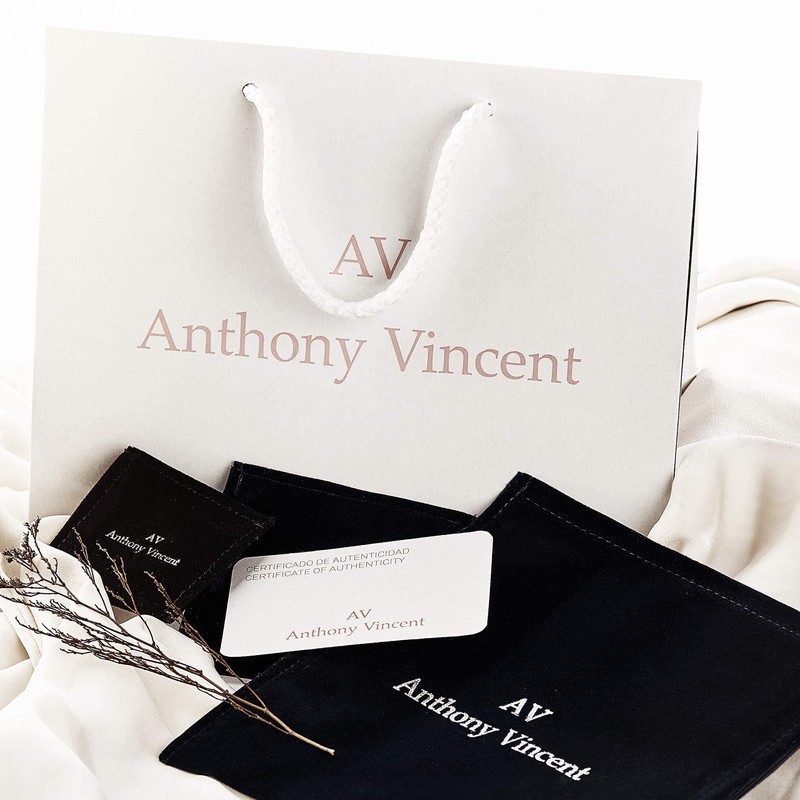 Anthony Vincent Aretes Perla Cultivada Natural Tamaño 10 mm Blanco
