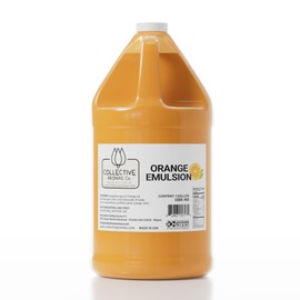 Orange Emulsion for Baking - Natural Flavoring Blend for Cookies, Cakes, Ice Cream, Smoothies, Beverages & More - 1 Gallon Kosher, Pure Orange Emulsion by Collective Aromas Co.