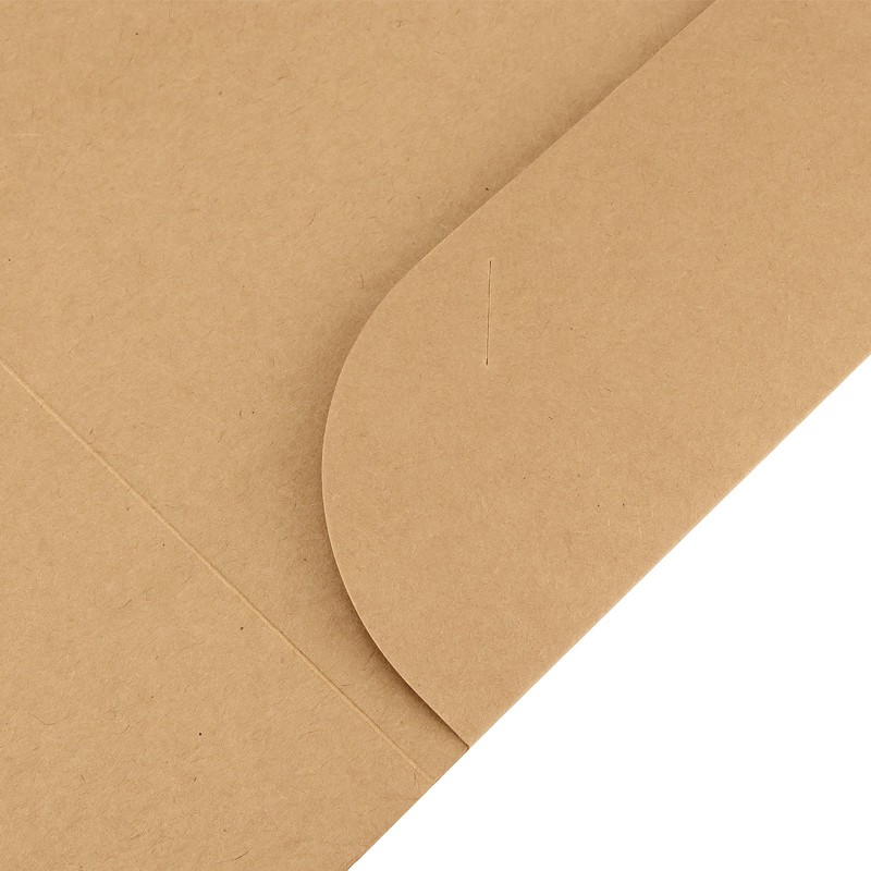 HEIHAK 25 Pcs A4 Kraft Paper File Folder with Cards
