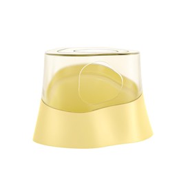 Small Animal Sand Bath Box: Hamster Bathroom Shower Room with Tree Stump-Shaped - Small Pet Critter's Digging Sand Container for Hamsters Mice Lemming Gerbils Yellow