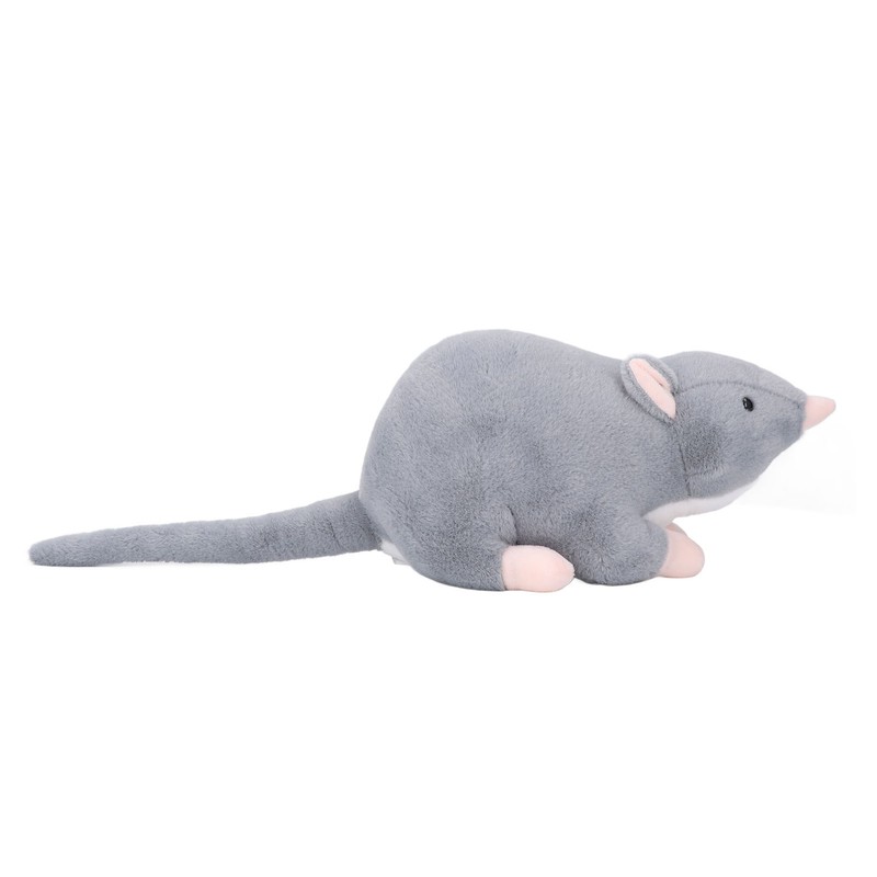 Plush Mouse Toy Funny High Simulation Gray Stuffed Mouse Animal