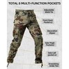 AKARMY Men's Camo Cargo Work Pants Cotton Casual Tactical Combat
