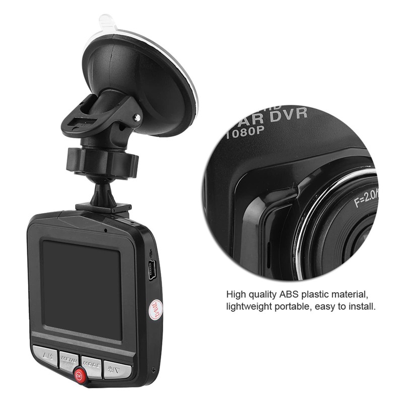 Car Driving Recorder, Full HD 1080P 2.2inch Car DVR Camera