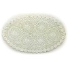 Pack of 2 Traditional 100% Cotton Traycloths Floral Crochet Doilies