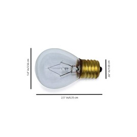 Lava Lamp Light Bulb 130v 25w Bulb by Lumenivo – Replaces 120V 25 Watt S11 Light Bulbs – 14.5” Lava Lamps, Bubble Light & Glitter Lamps – 25 Watt Intermediate E17 Base Bulb - Appliance Bulb – 1 Pack