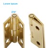 Zorveiio 12Pcs Mini Solid Brass Hinges,1 Inch Mini Solid Brass