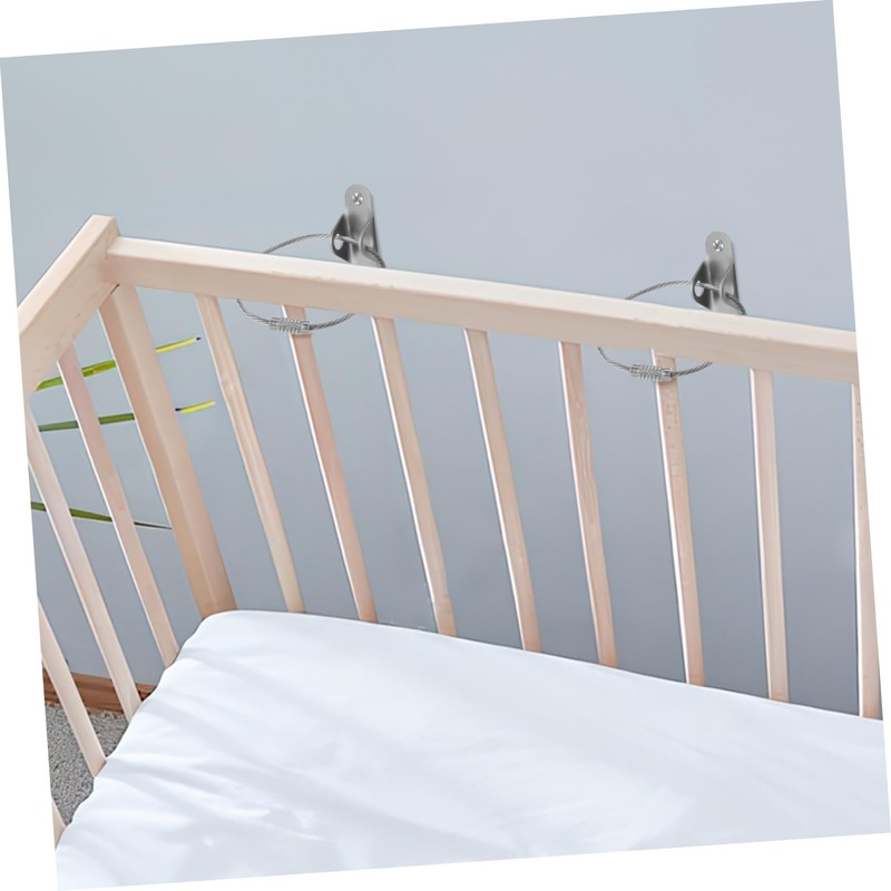 Totority 6sets Tip Furniture Anchors Wall-Mount Safety Straps for Proofing