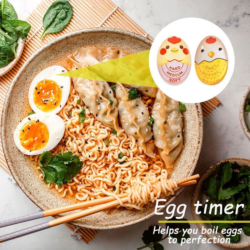 Set of 2 egg timer for cooking (hard/medium/soft), egg selection