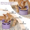 Silicone Slow Feeder Cat Bowl, 5.4'' Elevated Cat Slow Feeder