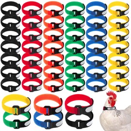 Shappy Large Rooster Collar with Blank Label Anti Crow Noise Neck Belt Nylon for Roosters, Cockerel, Prevent Chicken from Screaming or Disturbing Neighbors