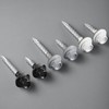 Bnuok Metal Roofing Screws #10 × 1 Inch, 80pcs Black