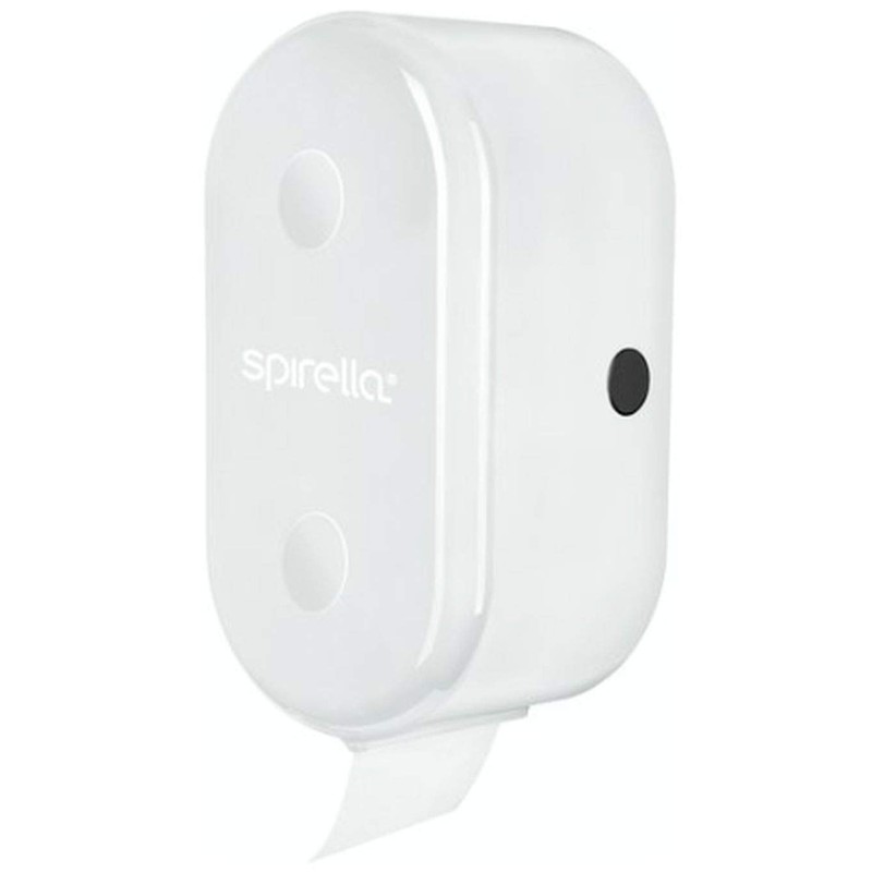 Spirella 1018764 Cube White Toilet Roll Holder Bathroom Accessories, ABS