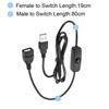 sourcing map 501 On/Off Switch USB Male to Female 100