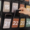 Numbered Hanging Pocket Chart Organizer for Classroom Sundries and Cell