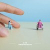 3pcs 1:64 Scale Miniature People for Creative Scenes