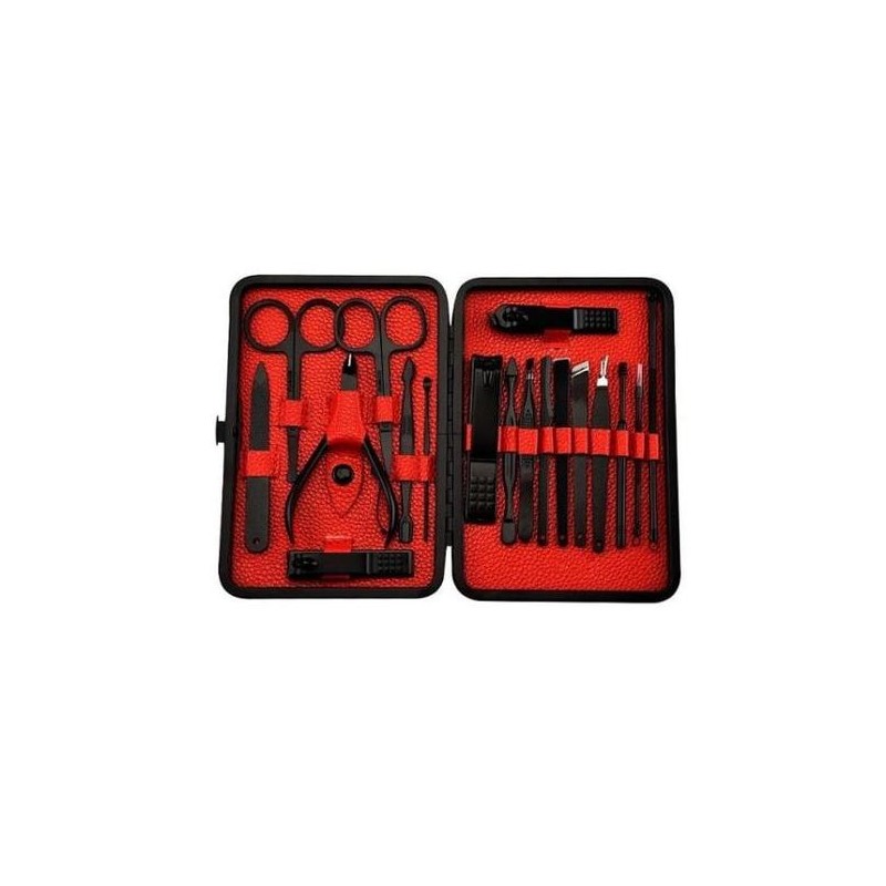 Other brands Black Nail Clippers, 19-Piece Beauty Nail Set Including
