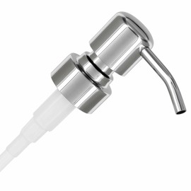 ALTGLAS Stainless Steel Soap Dispenser Pump 'Zagreb' for Upcycling Bottles, e.g. Hendrick's Gin (Silver Chrome)