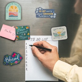 Christian Art Gifts Inspirational Refrigerator Scripture Magnet for Women & Girls with Bible Verse: Blessed - Jeremiah 17:7 Fruit Themed Fridge Magnet, Home & Kitchen Decorations, Size 3.3" x 2.3"