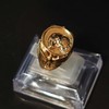 MayiaHey Eagle Ring, American Bald Eagle Head Ring for Men,
