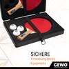 GEWO Double Aluminium Table Tennis Racket Case - Robust Table