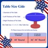 Hiboss 4th of July Tablecloth Round 44 Inch, Memorial Day