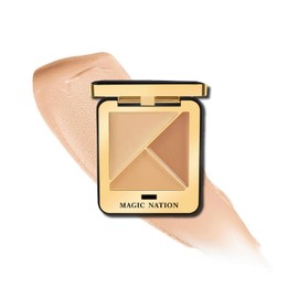 KIADZIE Concealer, Three Color Design, High Defects, Skin Tone Harmony, For Women, Makeup Correction Item (01 - Bright Colors)