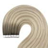 YoungSee Tape in Hair Extensions Balayage Ash Blonde Ombre Platinum