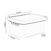 Jolie Max Plastic Storage Box with Lid, Stackable & Space-Saving