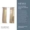 Elrene Home Fashions Vienna Tie-Top Sheer Window Curtain Panel, 52"